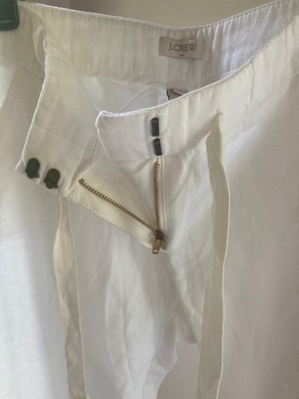 J. Crew White Wide Leg Pants/Trousers - Picture 5 of 16